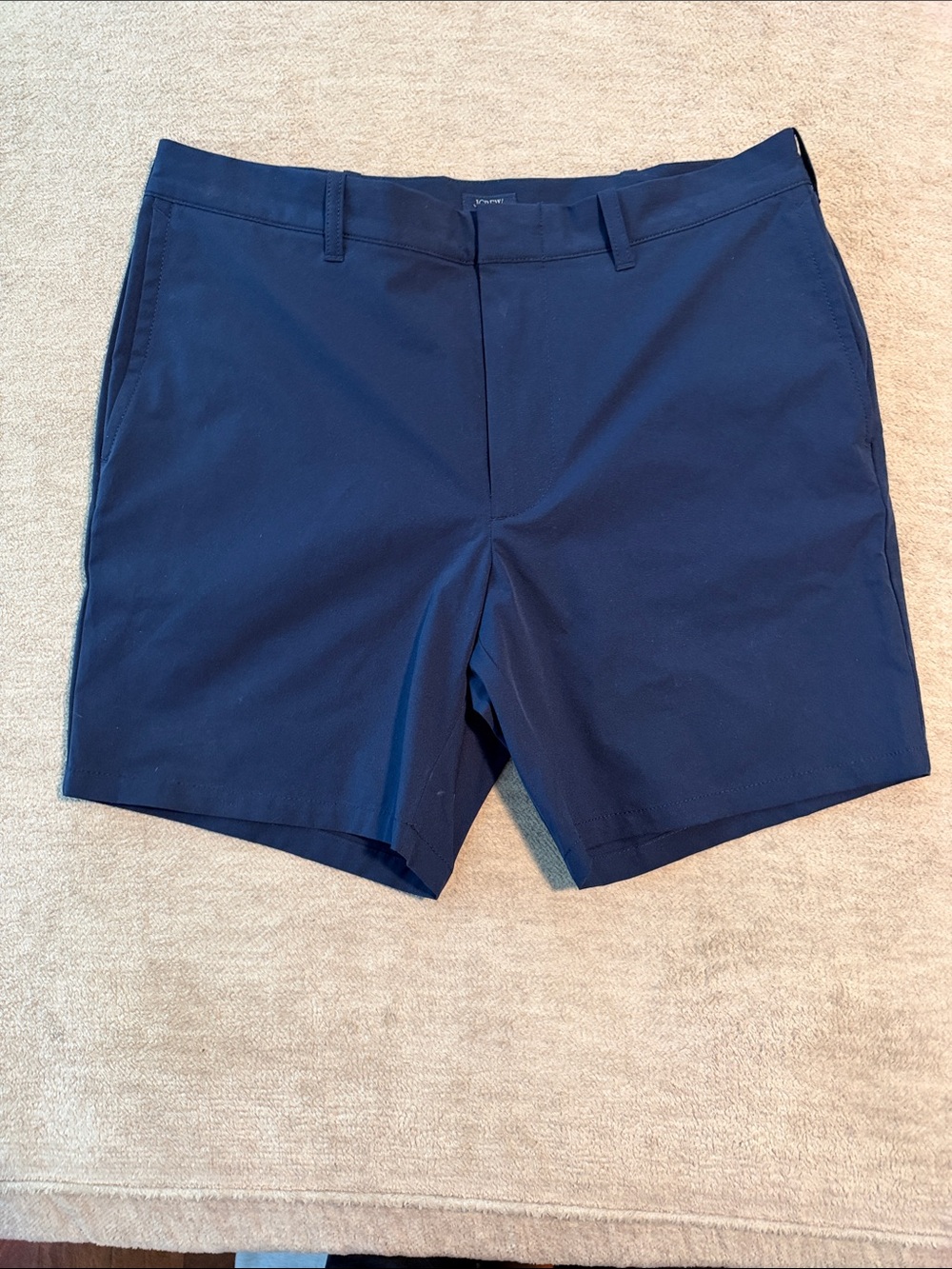 J. Crew Navy Flat-Front Casual Shorts